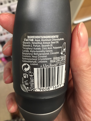 deodorant aluminium